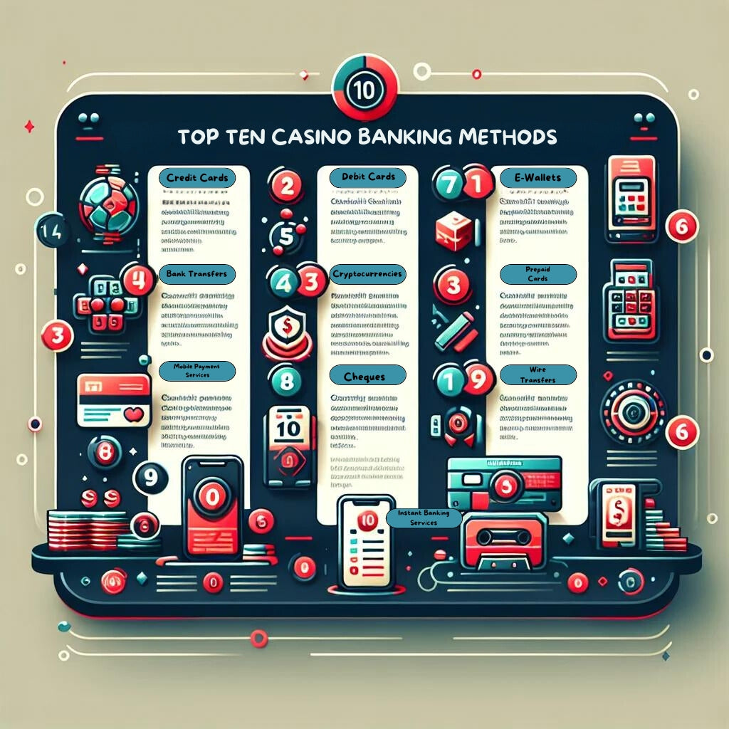 Top 10 casino banking methods